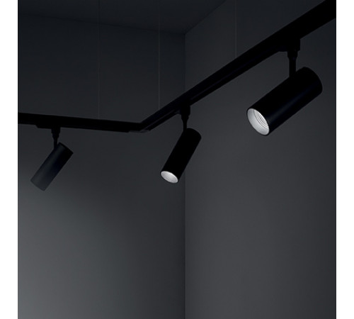 Трековый светодиодный светильник Ideal Lux Smile 15W Cri90 36 3000K Black 189789