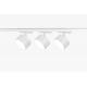 Трековый однофазный светильник (4 шт.) Эра TR71-SET3-GX53-WH Б0063982