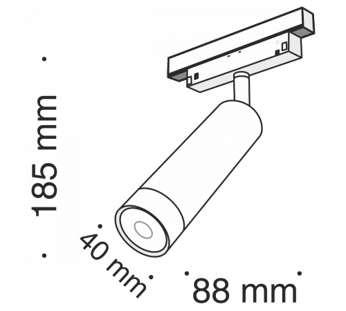 Трековый светильник Maytoni Track lamps TR019-2-7W4K-B Трековый светильник Maytoni Track lamps TR019-2-7W4K-B