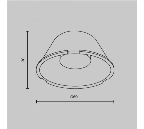 Линза Maytoni Focus Led LensD69-15 Линза Maytoni Focus Led LensD69-15