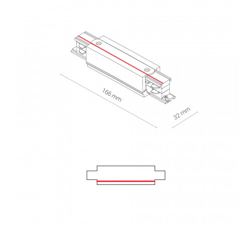 Коннектор прямой Nowodvorski Ctls Power 8707 Коннектор прямой Nowodvorski Ctls Power 8707