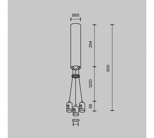 Подвесной набор для шинопровода Maytoni Flarity TRA154SW-BB-R-BS Подвесной набор для шинопровода Maytoni Flarity TRA154SW-BB-R-BS