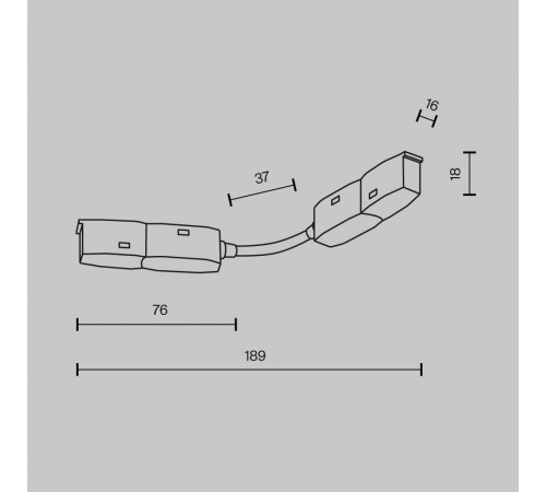 Коннектор для шинопровода Maytoni Magnetic track system Exility TRA034CS-W Коннектор для шинопровода Maytoni Magnetic track system Exility TRA034CS-W