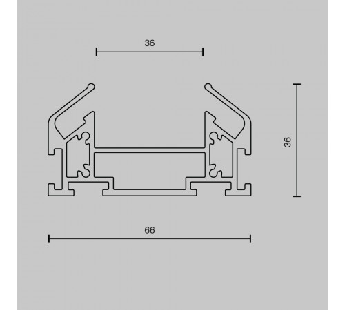 Профиль Maytoni Technical Accessories for tracks TRA001MP-112S
