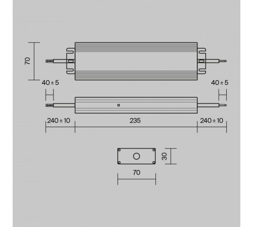 Блок питания Maytoni Power Supply Magnetic PSL008-150W-48V-IP67 Блок питания Maytoni Power Supply Magnetic PSL008-150W-48V-IP67