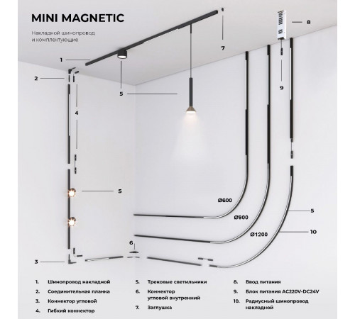 Коннектор угловой внутренний Elektrostandard Mini Magnetic 4690389202445 85180/00 a065640