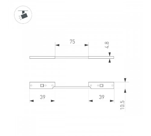 Коннектор гибкий Arlight MAG-MICROCOSM-CON-FLEX-LONG-POWER (BK) 043053 Коннектор гибкий Arlight MAG-MICROCOSM-CON-FLEX-LONG-POWER (BK) 043053