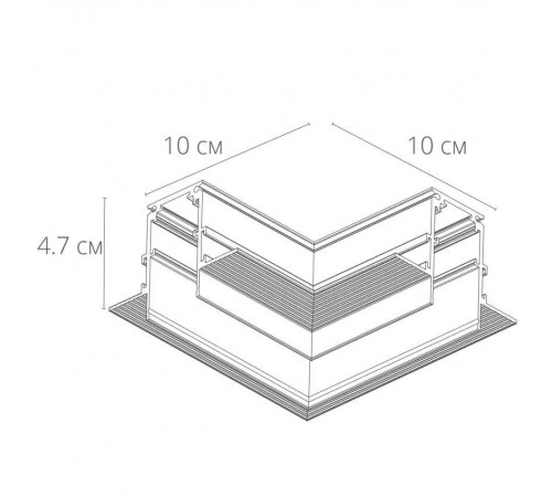 Коннектор L-образный Arte Lamp Linea-accessories A480733 Коннектор L-образный Arte Lamp Linea-accessories A480733