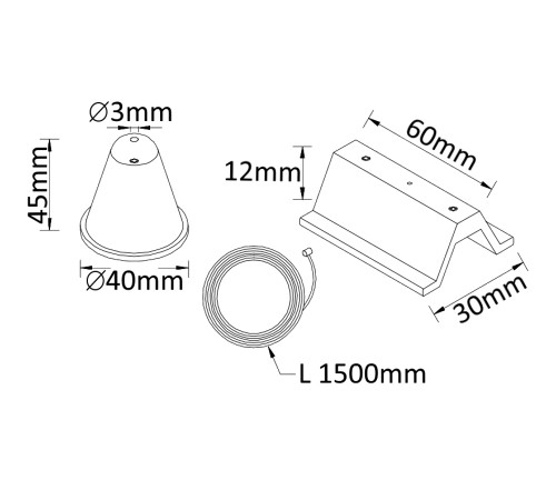 Подвесной комплект для шинопровода Crystal Lux CLT 0.210 CLT 0.210 03 WH Подвесной комплект для шинопровода Crystal Lux CLT 0.210 CLT 0.210 03 WH