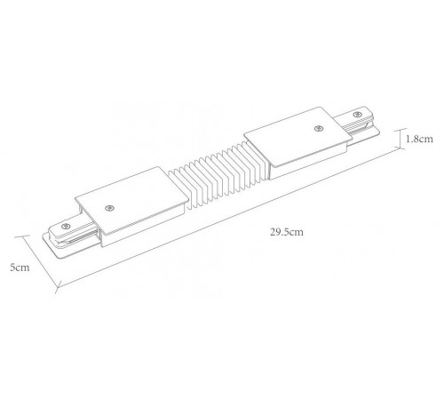 Коннектор гибкий Arte Lamp Track Accessories A150133 Коннектор гибкий Arte Lamp Track Accessories A150133