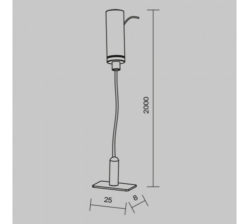 Тросовый подвес Maytoni Levity TRA184SW-1B Тросовый подвес Maytoni Levity TRA184SW-1B