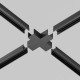 Коннектор X-образный для профиля Maytoni Elasity O-TR001-CC