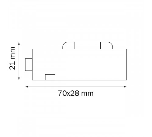 Соединитель трековый однофазный Lightstar Teta 505106