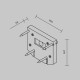 Торцевая заглушка Maytoni Exility TRA034D-EC-422W