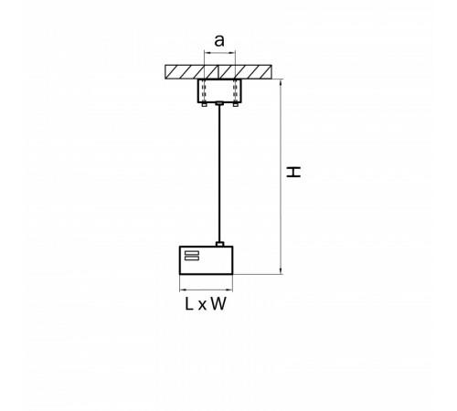 Питание подвесное Lightstar Track 3 gray 504299 Питание подвесное Lightstar Track 3 gray 504299