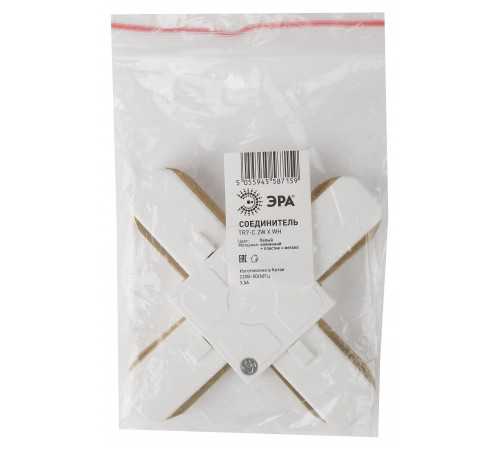 Коннектор Х-образный Эра TR7-C 2W X WH Б0032179 Коннектор Х-образный Эра TR7-C 2W X WH Б0032179
