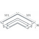 Соединитель угловой Italline Kreator IT09-9034 black