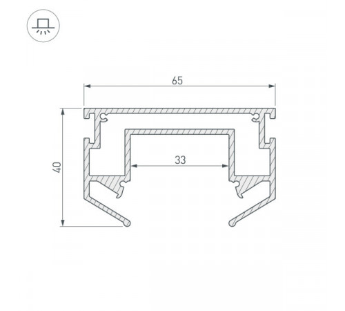 Профиль-держатель Arlight LGD-Strech-4TR-2000 033090 Профиль-держатель Arlight LGD-Strech-4TR-2000 033090