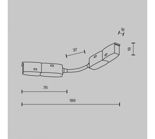 Коннектор для шинопровода Maytoni Magnetic track system Exility TRA034CS-B Коннектор для шинопровода Maytoni Magnetic track system Exility TRA034CS-B