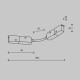 Коннектор для шинопровода Maytoni Magnetic track system Exility TRA034CS-B