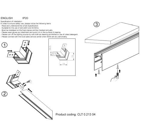 Угловой cоединитель для магнитного накладного шинопровода Crystal Lux Space CLT 0.213 04 WH