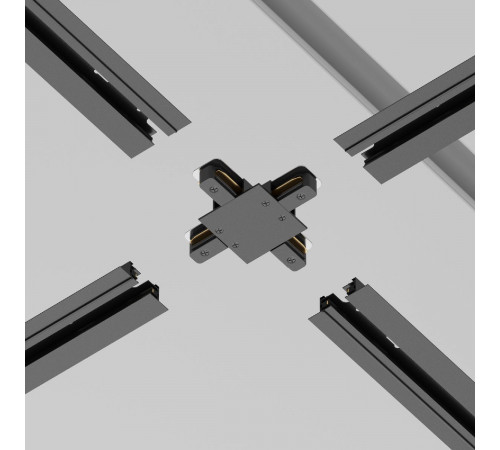 Коннектор X-образный Maytoni Accessories for tracks TRA002CX-11B Коннектор X-образный Maytoni Accessories for tracks TRA002CX-11B
