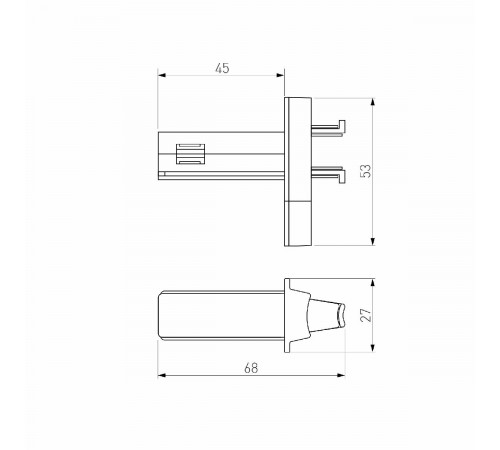 Соединитель для круглого шарнирного коннектора Elektrostandard Slim Magnetic 4690389198687 a063967 Соединитель для круглого шарнирного коннектора Elektrostandard Slim Magnetic 4690389198687 a063967