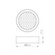 Фильтр сетчатый с посадочным кольцом Arlight LGD-HONEYCOMB-RING-R85 (WH) 046765