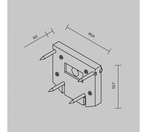 Торцевая заглушка Maytoni Exility TRA034D-EC-422B Торцевая заглушка Maytoni Exility TRA034D-EC-422B