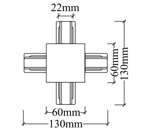 Соединитель X-образный (однофазный) Crystal Lux CLT 0.2211 CLT 0.2211 04 WH Соединитель X-образный (однофазный) Crystal Lux CLT 0.2211 CLT 0.2211 04 WH