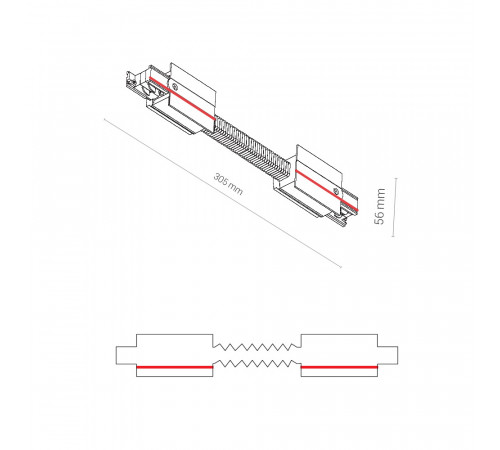 Коннектор прямой гибкий Nowodvorski Ctls Power 8676 Коннектор прямой гибкий Nowodvorski Ctls Power 8676