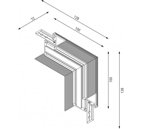 Коннектор угловой внутренний Lumker SY-LINK-INT-T2S-WH 013615 Коннектор угловой внутренний Lumker SY-LINK-INT-T2S-WH 013615