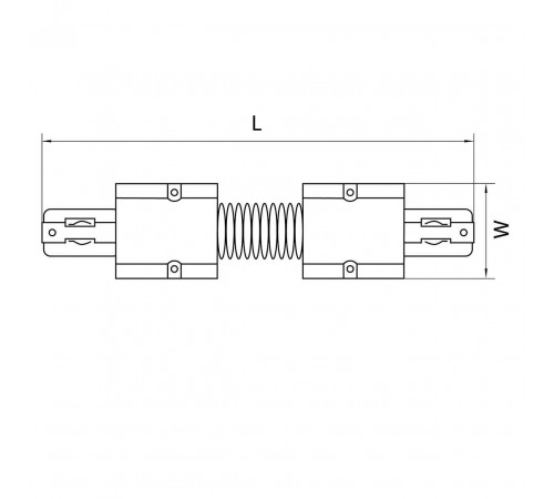 Коннектор гибкий Lightstar Barra 504156 Коннектор гибкий Lightstar Barra 504156