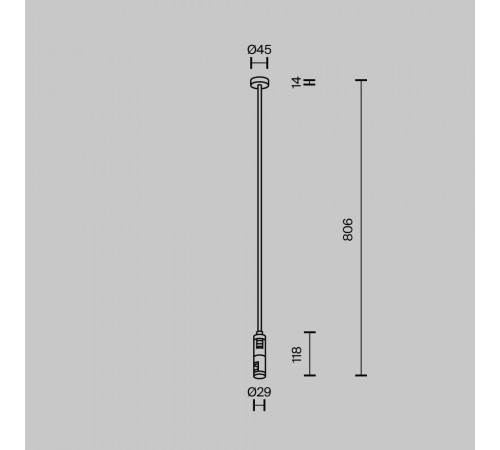 Крепление потолочное двойное Maytoni Flarity TRA159C-D1-B Крепление потолочное двойное Maytoni Flarity TRA159C-D1-B