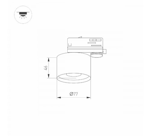 Корпус трекового светильника Arlight Plurio-Base-Track-4TR-R77 030273(1) Корпус трекового светильника Arlight Plurio-Base-Track-4TR-R77 030273(1)