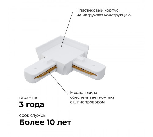 Коннектор угловой Apeyron 09-122