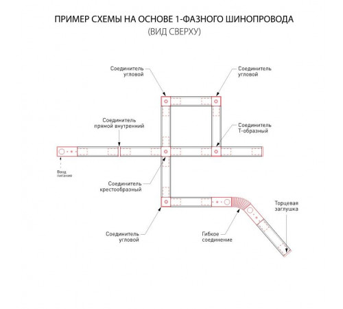 Однофазный шинопровод черный Elektrostandard Track Rail BK Surface 4690389178504