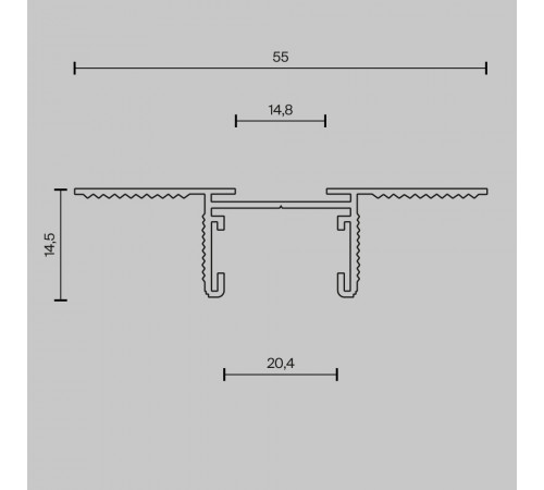 Шинопровод встраиваемый Maytoni Busbar trunkings Basity TRX172-121B Шинопровод встраиваемый Maytoni Busbar trunkings Basity TRX172-121B