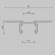 Шинопровод встраиваемый Maytoni Busbar trunkings Basity TRX172-121B