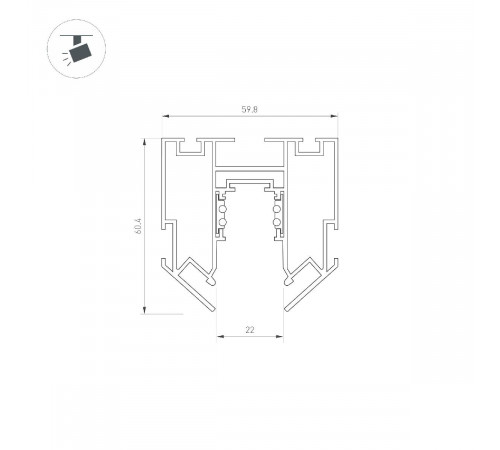 Шинопровод встраиваемый Arlight MAG-ORIENT-TRACK-2653-STR-G-2000 (BK) 046702 Шинопровод встраиваемый Arlight MAG-ORIENT-TRACK-2653-STR-G-2000 (BK) 046702
