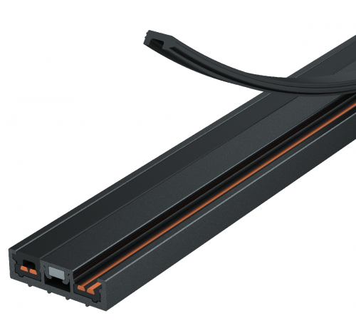 Ультратонкий накладной магнитный шинопровод iLedex Vision 4825-25/7-2000-BK
