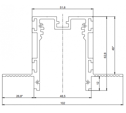 Шинопровод встраиваемый DesignLed SY-601201-RC-2-BL, 2м RU PCB 009893 Шинопровод встраиваемый DesignLed SY-601201-RC-2-BL, 2м RU PCB 009893