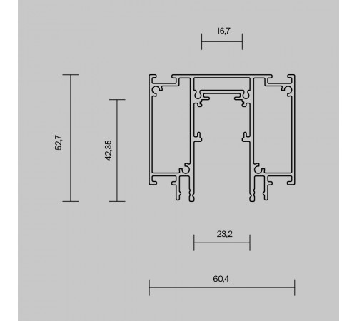 Шинопровод встраиваемый Maytoni Exility TRX034D-422W Шинопровод встраиваемый Maytoni Exility TRX034D-422W