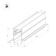 Шинопровод встраиваемый Arlight Mag-Track-4560-FDW-2000 034679
