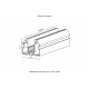 Демпферный магнитный трек для натяжного потолка Crystal Lux Space CLT 0.133 01 L3000 BL