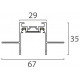 Шинопровод встраиваемый магнитный Italline Kreator IT09-9021 black