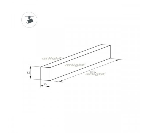 Шинопровод Arlight MAG-TRACK-4563 026904(1) Шинопровод Arlight MAG-TRACK-4563 026904(1)