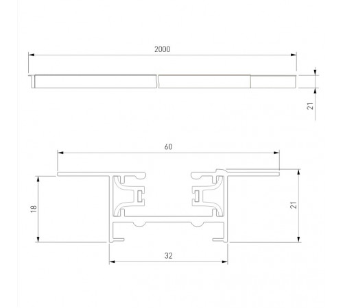Шинопровод встраиваемый однофазный Elektrostandard Track Rail WH Recessed 4690389178535 Шинопровод встраиваемый однофазный Elektrostandard Track Rail WH Recessed 4690389178535