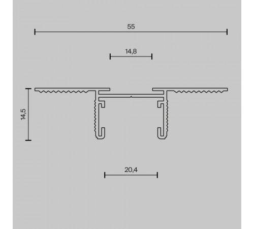 Шинопровод встраиваемый Maytoni Busbar trunkings Basity TRX172-123B Шинопровод встраиваемый Maytoni Busbar trunkings Basity TRX172-123B