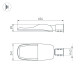 Уличный консольный светильник Arlight OXOR-TURI-604х241-80W Warm3000 (GR, 144x75 deg, 230V) 053864